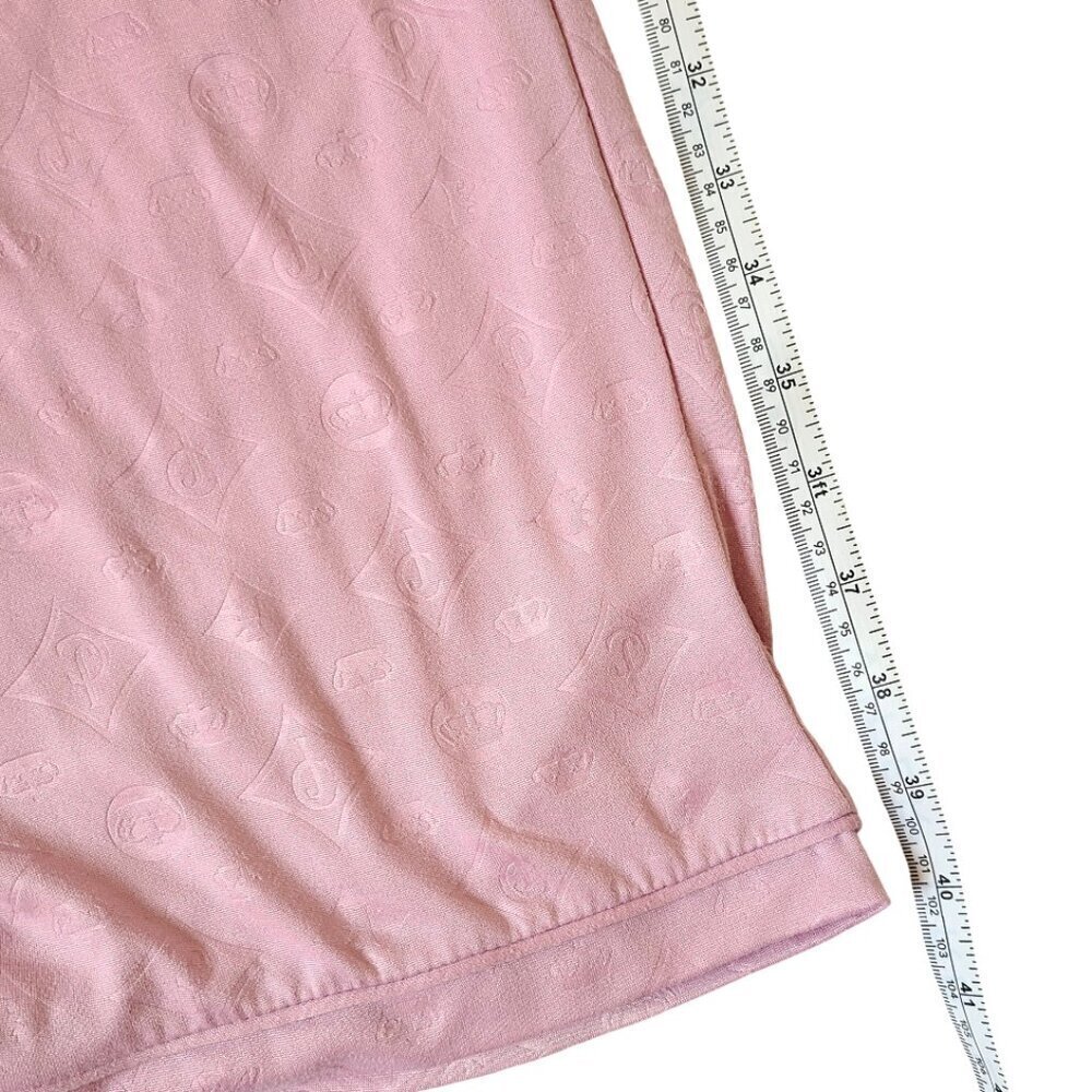 Juicy Couture Pink Pajama Set Womens Large Pants Collard Shirt Fall Winter Pjs - Picture 13 of 16